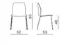 Lot de 6 sièges de collectivité Kalea - 4 pieds
