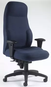 Fauteuil 24h Maxima Bleu : Confort Ergonomique XXL & Fabrication Française