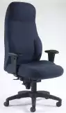Fauteuil 24h Maxima Bleu : Confort Ergonomique XXL & Fabrication Française