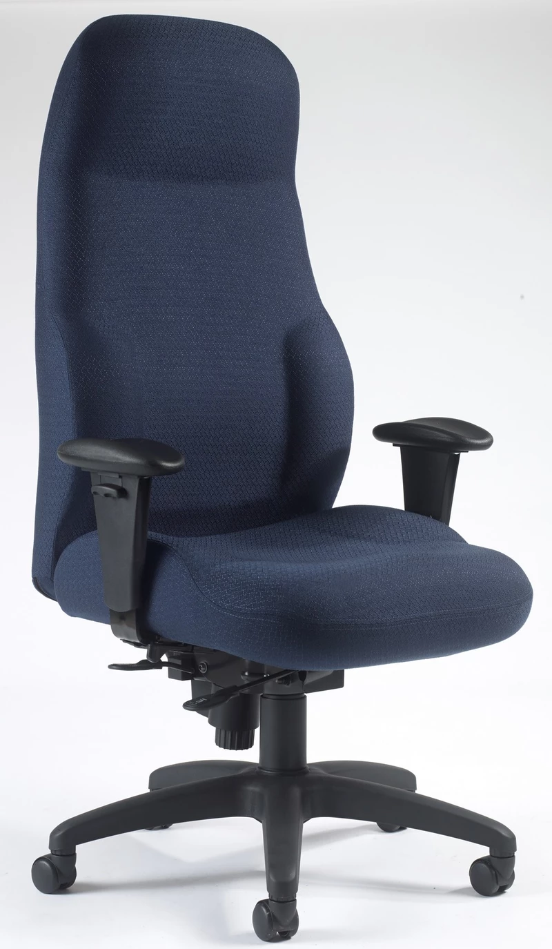 Fauteuil 24h Maxima Bleu : Confort Ergonomique XXL & Fabrication Française