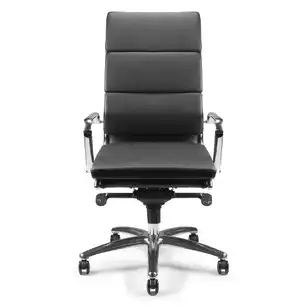 Fauteuil de bureau cuir Quantum - Haut dossier