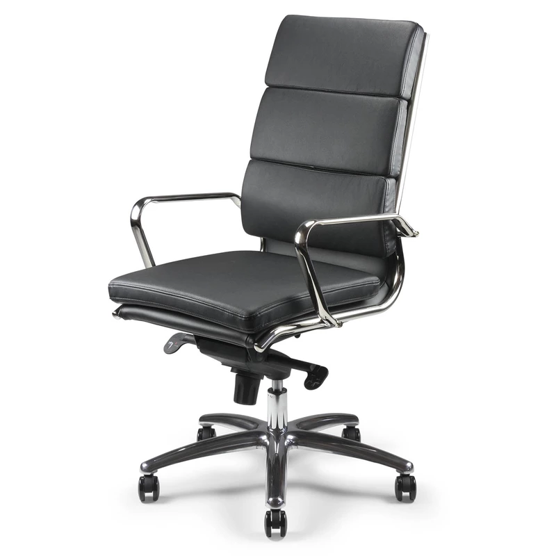Fauteuil de bureau cuir Quantum - Haut dossier