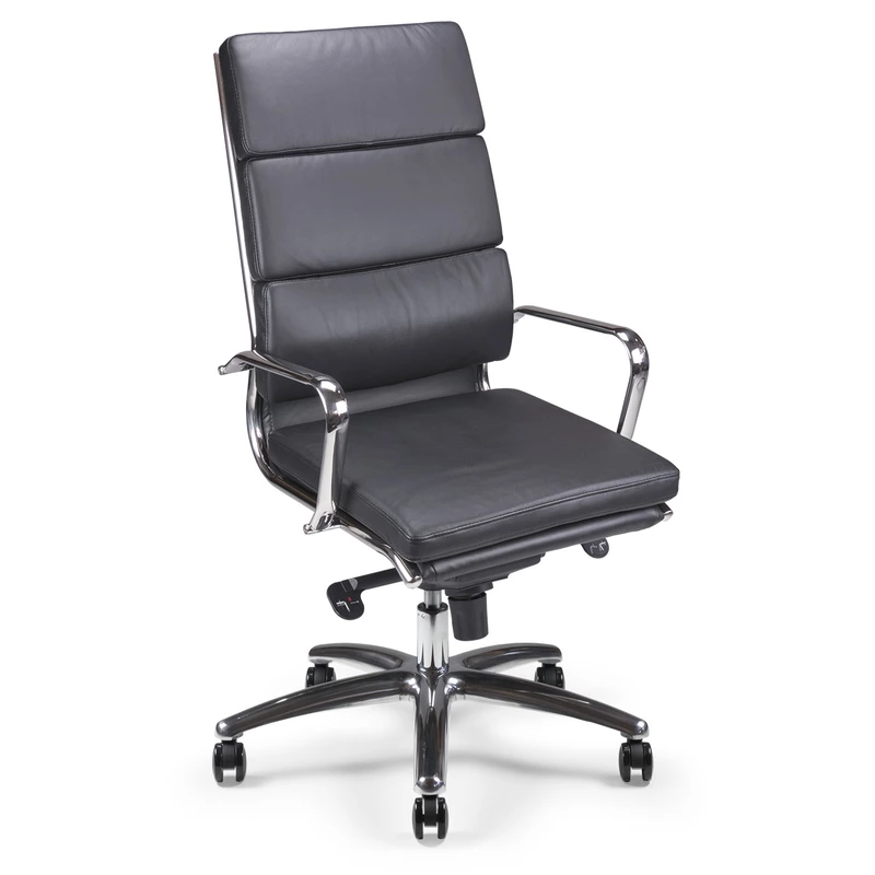Fauteuil de bureau cuir Quantum - Haut dossier