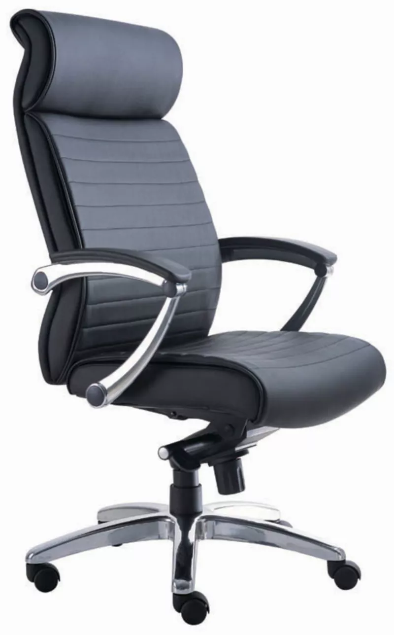 Fauteuil de direction cuir Hydri - M&eacute;canisme synchrone