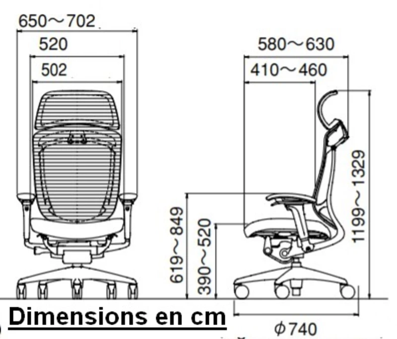 Fauteuil de bureau ergonomique Contessa II 