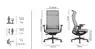 Fauteuil de bureau ergonomique Dancing
