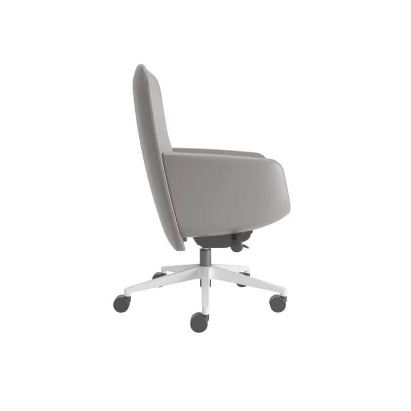 Fauteuil de direction cuir ou simili cuir haut et bas dossier Viva