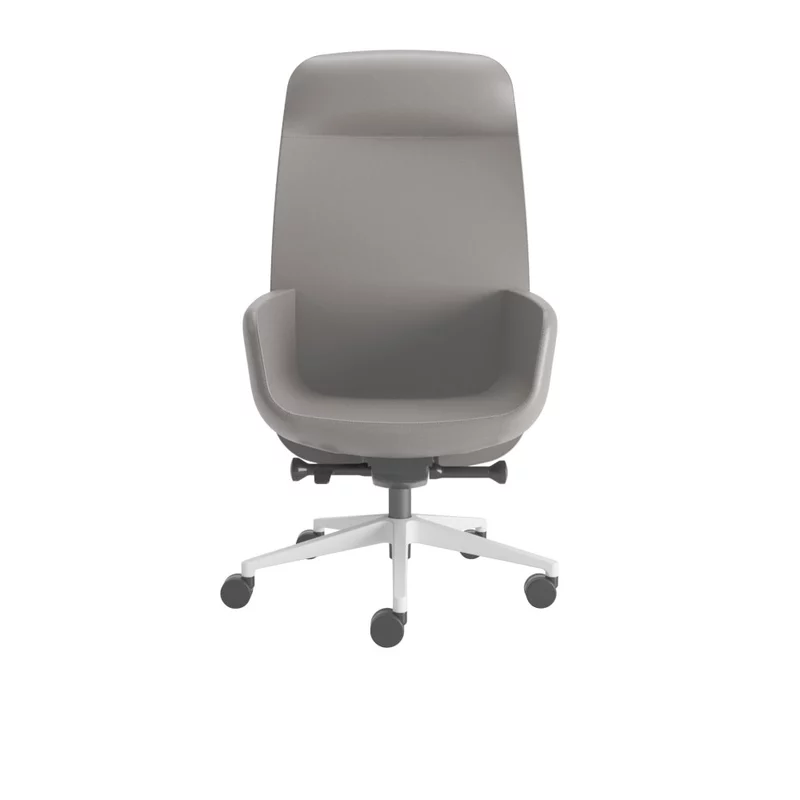 Fauteuil de direction cuir ou simili cuir haut et bas dossier Viva