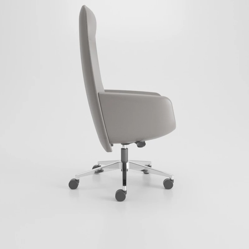Fauteuil de direction cuir ou simili cuir haut et bas dossier Viva