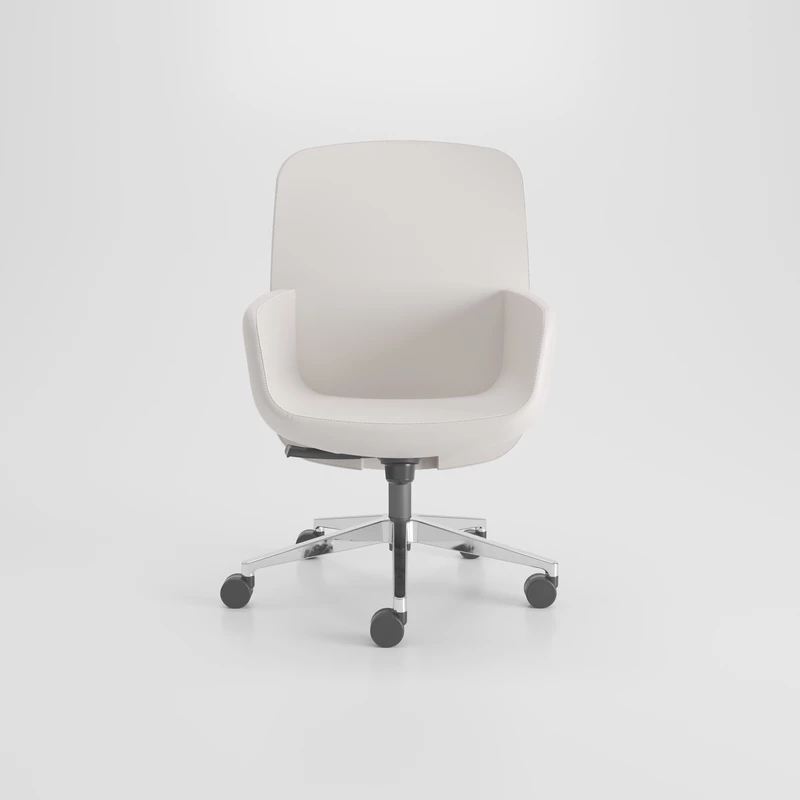 Fauteuil de direction cuir ou simili cuir haut et bas dossier Viva