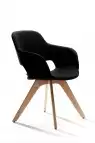 Fauteuil d'accueil Wiz Pieds Bois