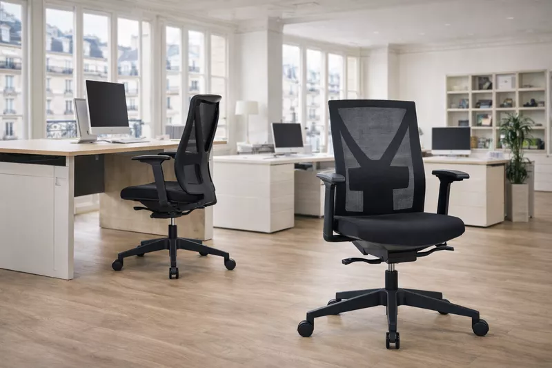 Fauteuil de bureau Auriga - m&eacute;canisme basculant d&eacute;centr&eacute;