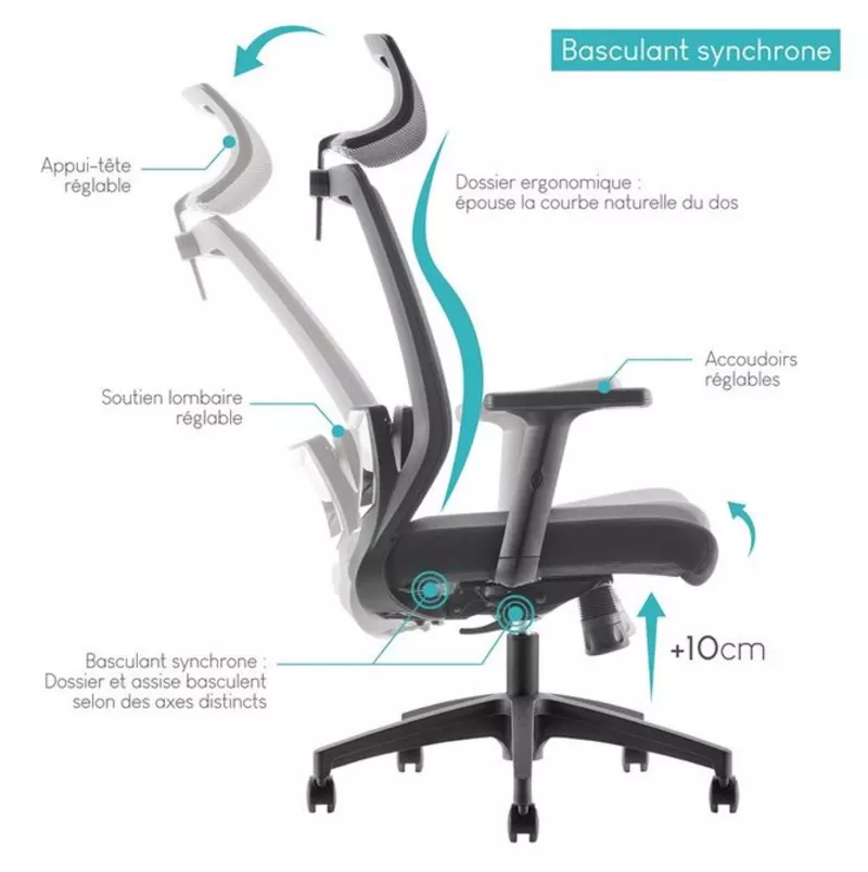 Fauteuil de bureau Kilimandjaro