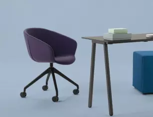 Siège de bureau SCANDY sur roulettes