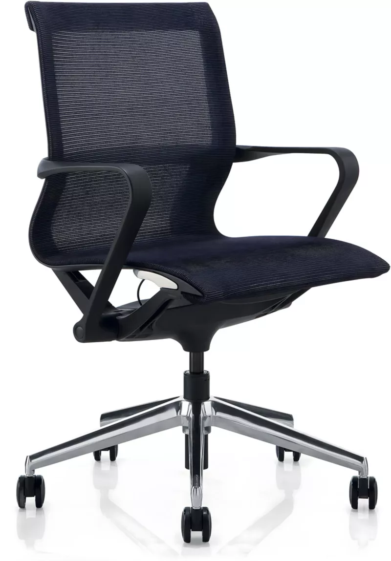 Fauteuil de bureau ergonomique Ara - Dossier bas et m&eacute;canisme synchrone