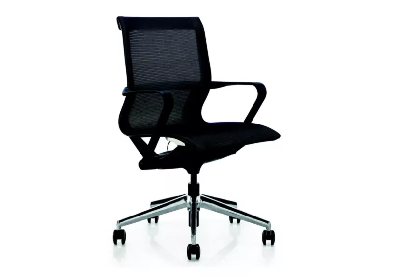 Fauteuil de bureau ergonomique Ara - Dossier bas et mécanisme synchrone