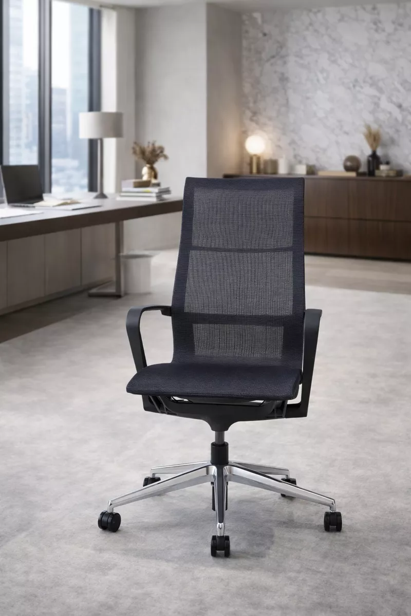 Fauteuil de bureau ergonomique Ara - Haut dossier et t&ecirc;ti&egrave;re