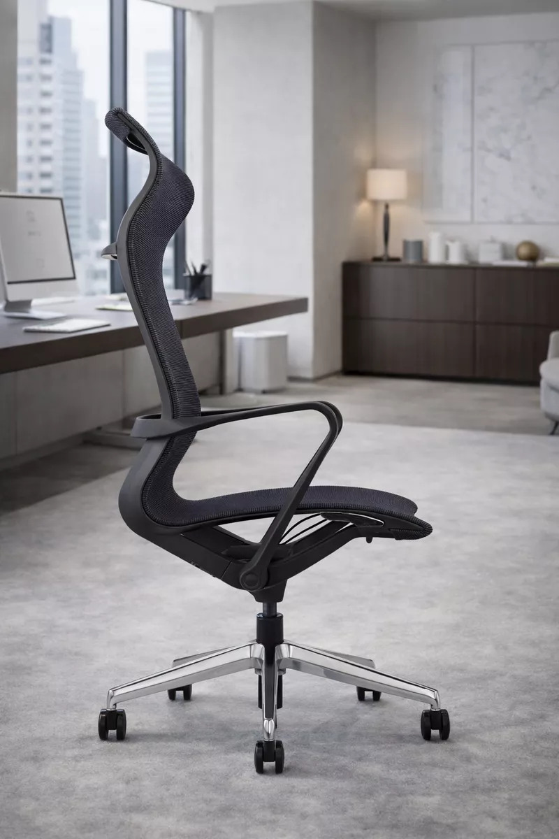 Fauteuil de bureau ergonomique Ara - Haut dossier et t&ecirc;ti&egrave;re