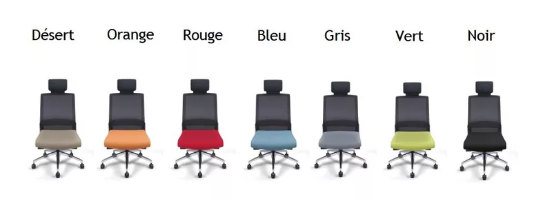 Fauteuil de bureau ergonomique CREATIVE - avec tétière