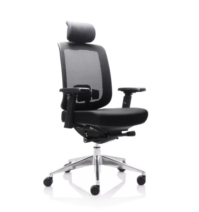 Fauteuil de Bureau Ergonomique Léo - Mécanisme Synchrone et Accoudoirs 4D