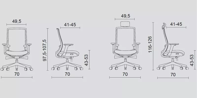 Fauteuil de bureau ergonomique Mayflower