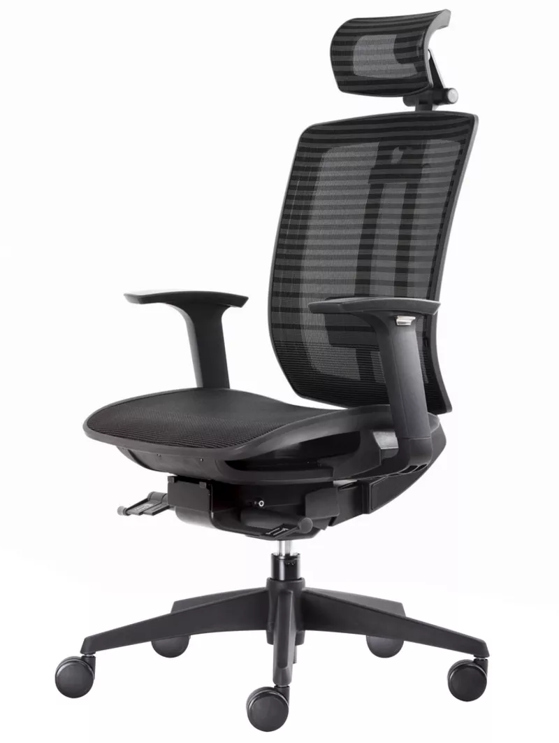 Fauteuil de bureau ergonomique Sagitta : Mécanisme Synchrone Donati Haute Performance