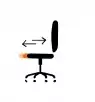 Fauteuil de bureau MYFAIR  Structure noire dossier résille