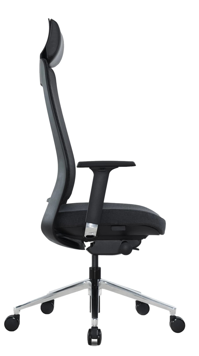 Fauteuil de bureau MYFAIR  Structure noire dossier résille