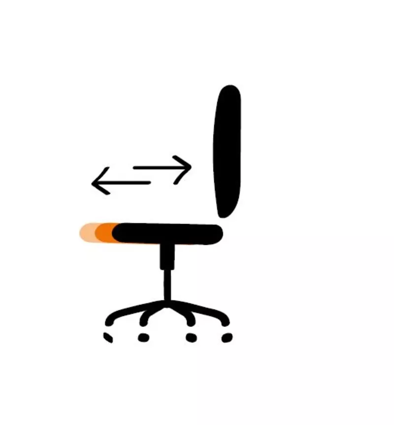 Fauteuil de bureau MYFAIR  Structure noire dossier résille