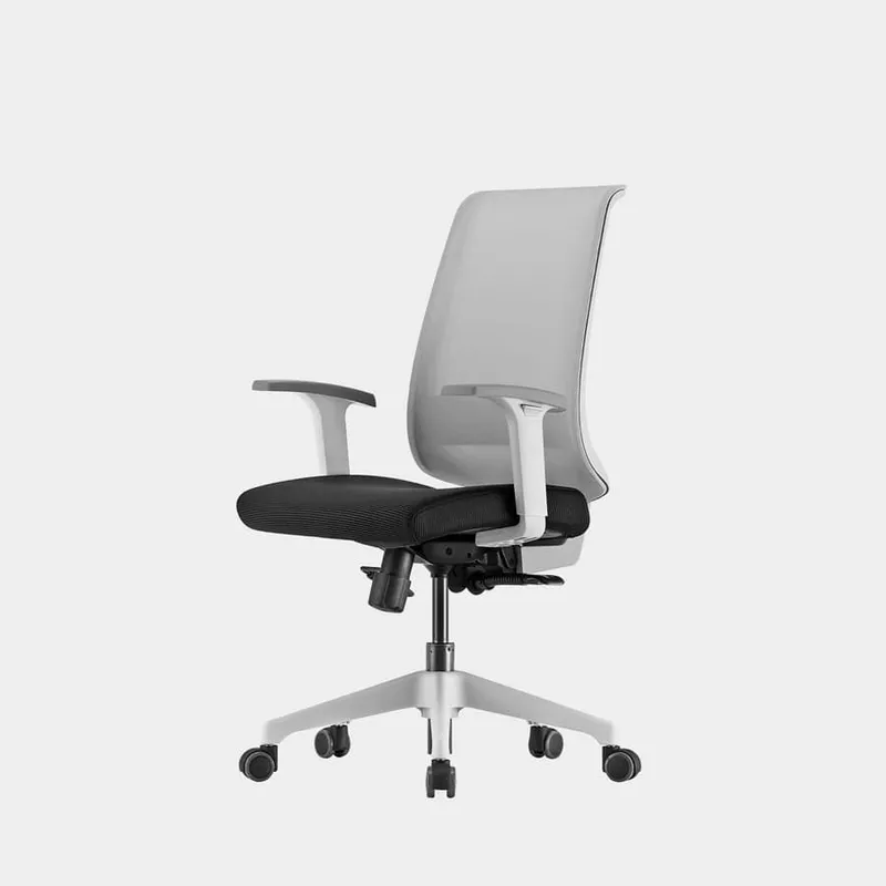 Si&egrave;ge de bureau ergonomique Duocolor Structure blanche