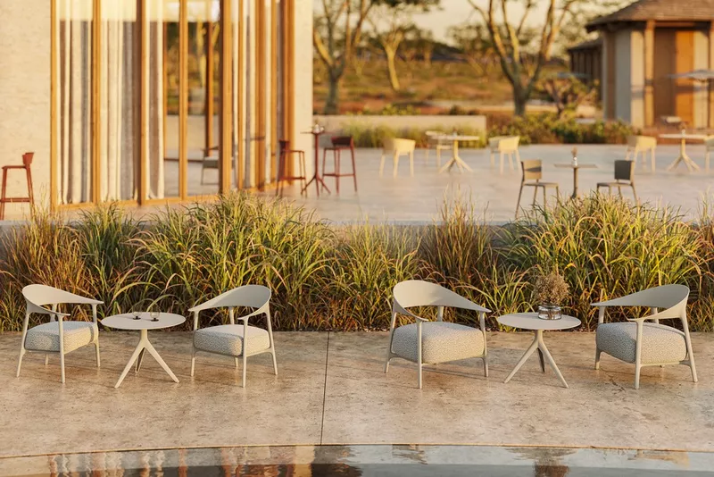 Lot de 2 fauteuils Lounge d'extérieur AFRICA