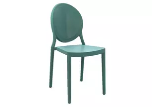 Lot de 4 chaises d'extérieur empilables Luis en polypropylène – Jardin & terrasse