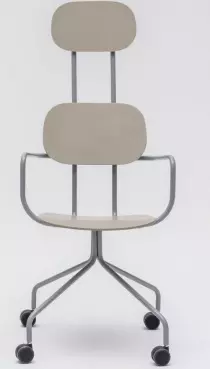 Chaise de réunion bois New school haut dossier