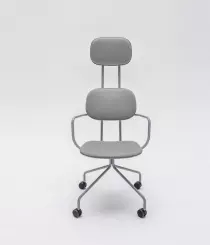 Chaise de réunion haut-dossier tissu New School