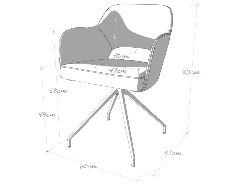 Chaise de réunion pivotante Sweet Home