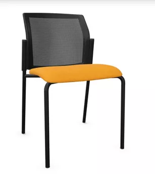Chaise visiteur SURF dossier résille noir