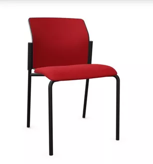 Chaise visiteur SURF dossier tissu