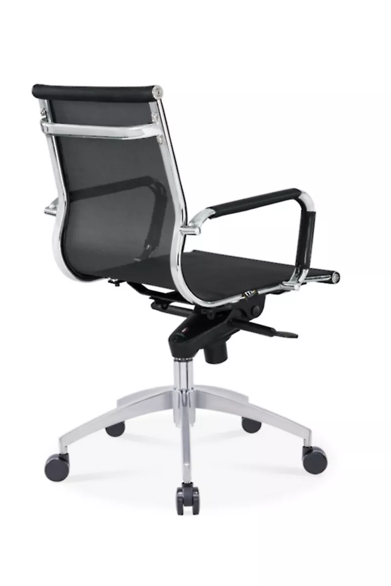 Fauteuil de réunion Persée – Bas Dossier Résille, Basculant Décentré