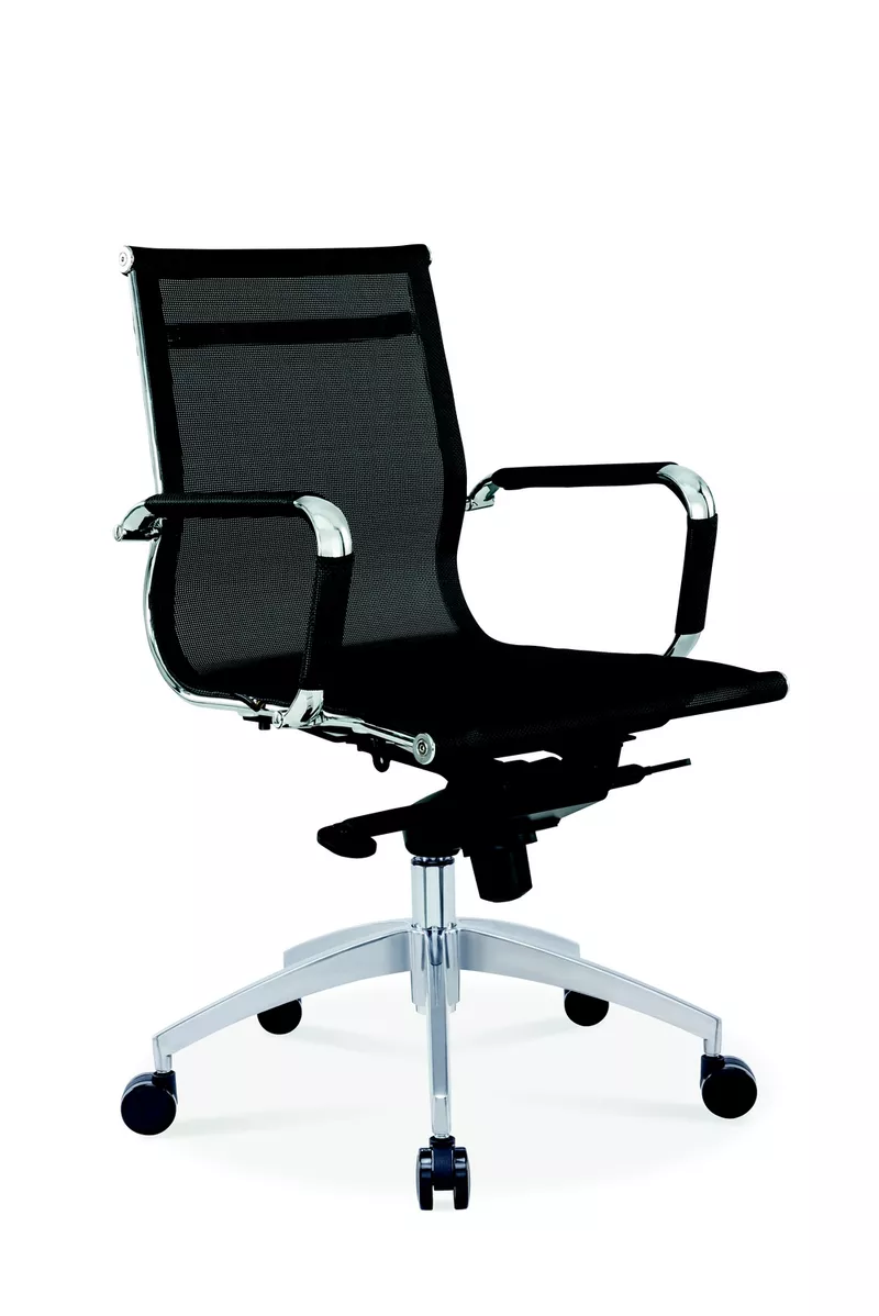 Fauteuil de réunion Persée – Bas Dossier Résille, Basculant Décentré