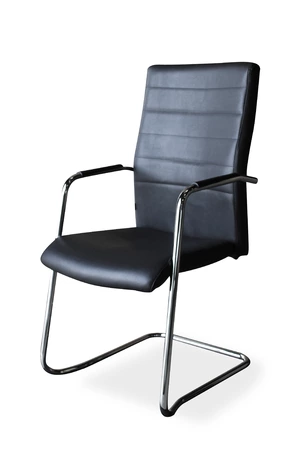 Fauteuil visiteur cuir Winsor
