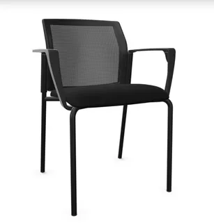 Fauteuil visiteur SURF dossier résille noir