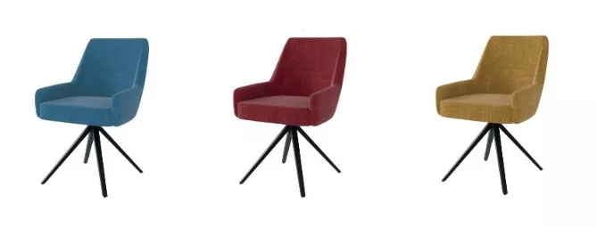 Lot de 2 chaises de réunion pivotantes West Coast