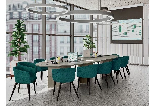 Lot de 2 fauteuils de réunion Pila