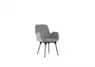 Lot de 2 fauteuils Shino - pieds bois