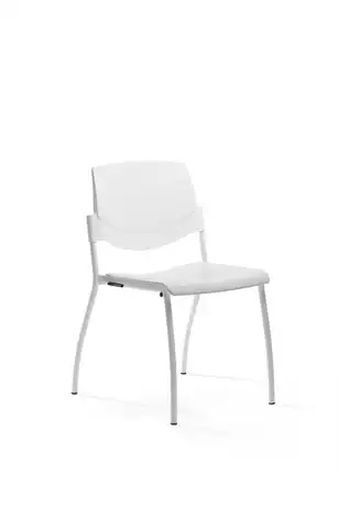 Lot de 2 sièges de réunion Malte en polypropylène