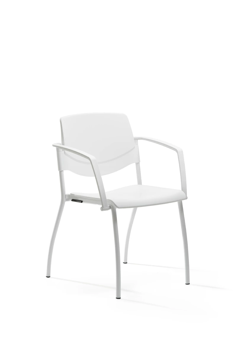 Lot de 2 si&egrave;ges de r&eacute;union Malte en polypropyl&egrave;ne