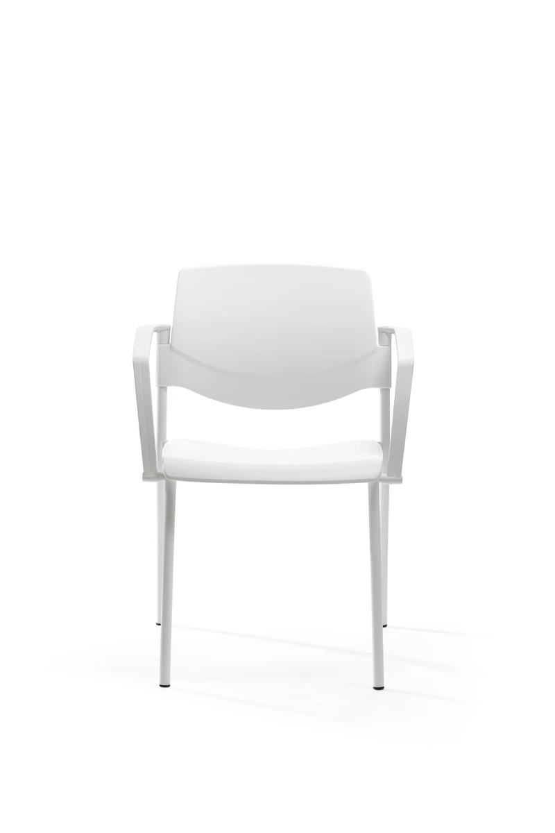 Lot de 2 si&egrave;ges de r&eacute;union Malte en polypropyl&egrave;ne