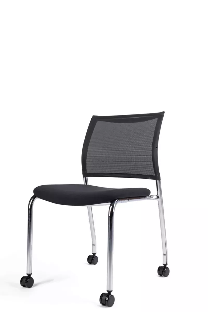 Si&egrave;ge visiteur LINE Maille-P : &Eacute;l&eacute;gance r&eacute;sille et confort professionnel Monsieur Bureau