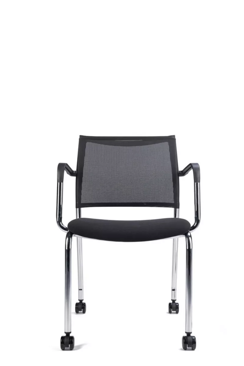 Si&egrave;ge visiteur LINE Maille-P : &Eacute;l&eacute;gance r&eacute;sille et confort professionnel Monsieur Bureau