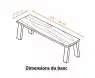 Banc Comme à la Ferme - Design italien